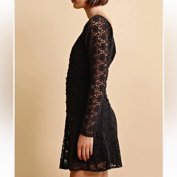 ByTimo Elegant Black Lace Floral Dress size L - Picture 2 of 6